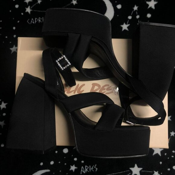 Public Desire Money Honey Platform Heels - Picture 1 of 5